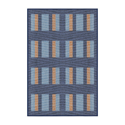 Tapis décoratif à motifs géométriques