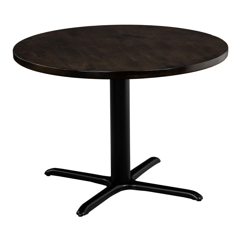 Ensemble de table ronde 42 "(base en X), Brun foncé