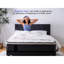 Matelas de 10 pouces avec mousse à mémoire de forme et ressorts ensachés individuels, housse froide respirante pour grand lit, gel rafraîchissant pour des nuits confortables, soutien idéal de fermeté moyenne, coffre-fort