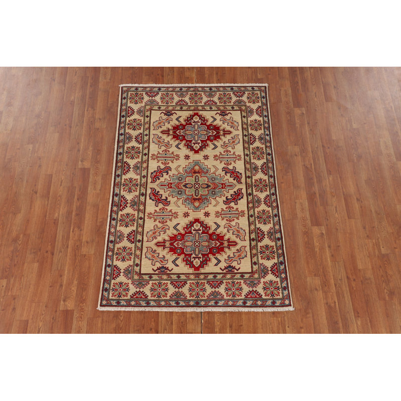 Tapis géométrique à motif oriental Kazak 4