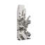 Freeform Resin Sculpture Silver Leaf