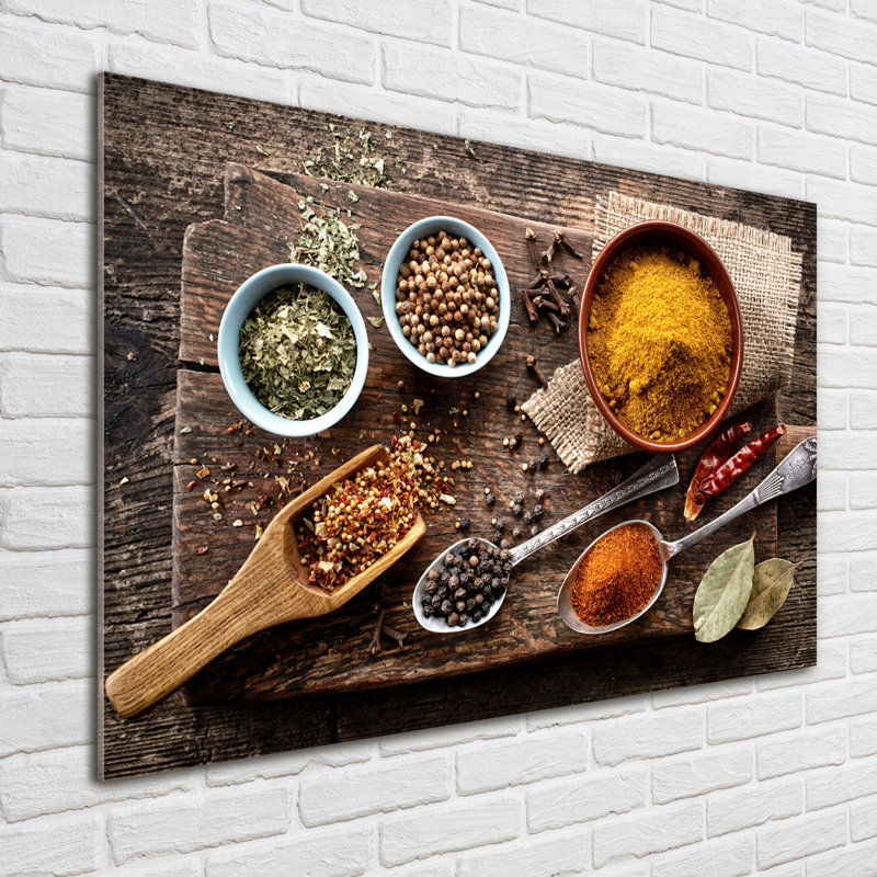 Mix Of Spices - Unframed Art Prints on Glass