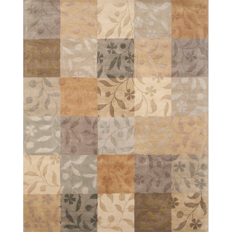 Selders Wool Floral Indoor Rug, Rectangle 2' x 3'