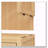 Wall-Mounted Bamboo Bathroom Cabinet
