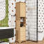 Armoire de salle de bain avec tablette réglable, 3 tiroirs et rangement ouvert