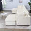 Canapé modulaire spacieux en chenille de 128 po