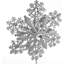 Pointe d'arbre en forme de flocon de neige scintillant-43084847