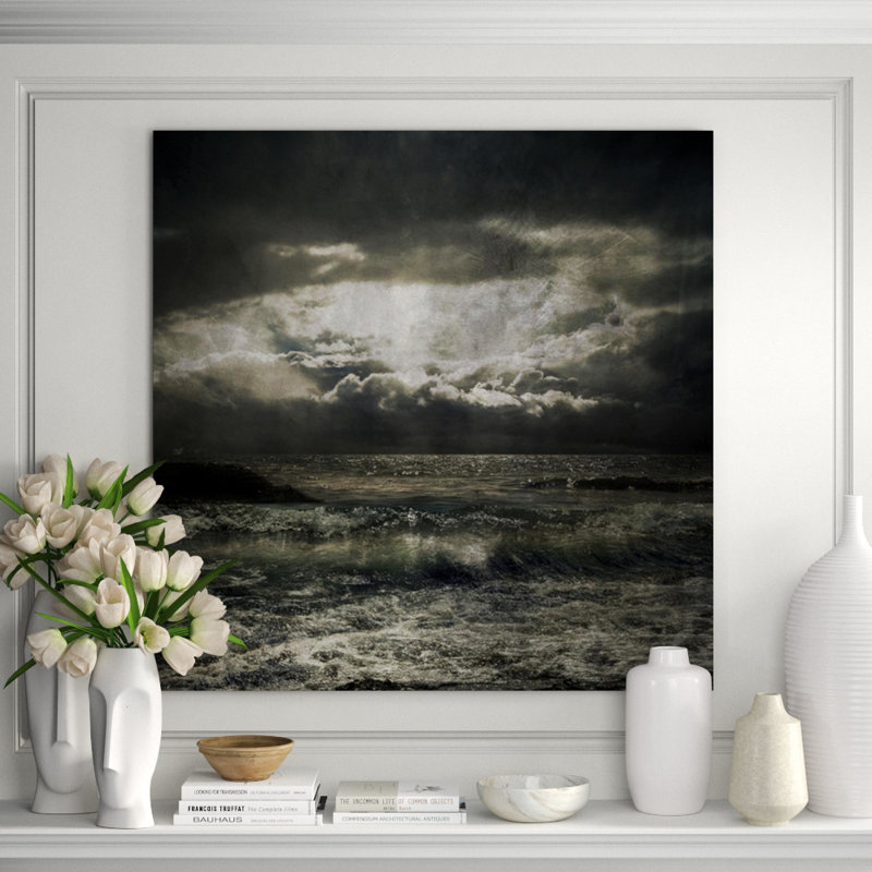 Neptune Skies Print by Austin Beiv, Glass Coat, 47" H x 47" W x 1.5" D