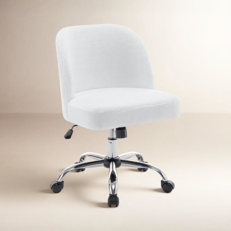 Chaise de bureau Brodyn, Blanc