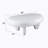 White High Gloss End Table