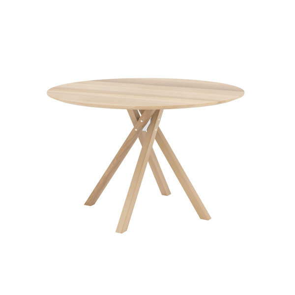 NOBL Round Solid Wood Dining Table - Wayfair Canada