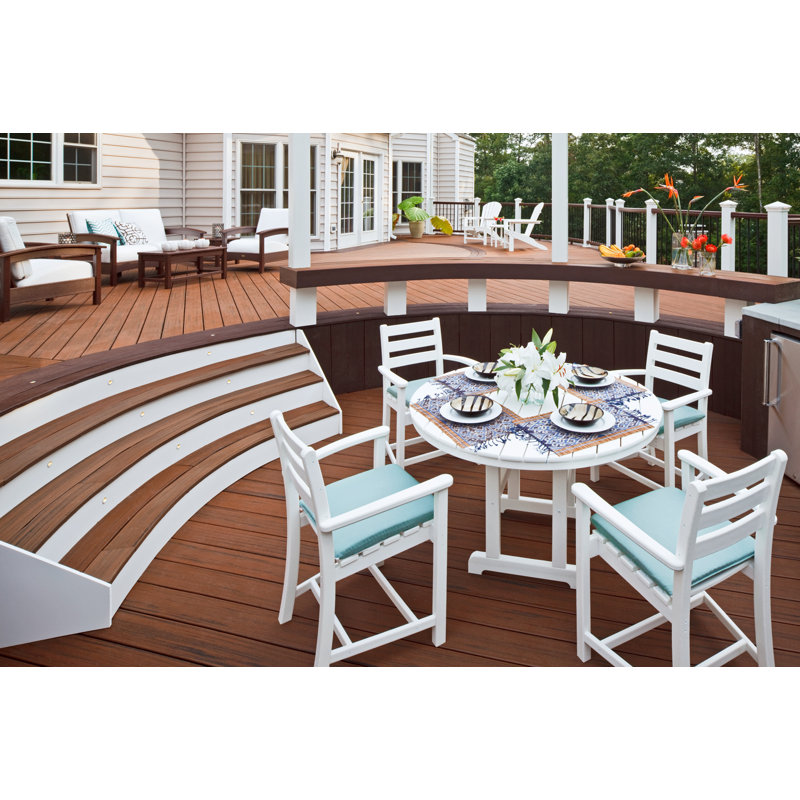 Ensemble repas 5 pièces POLYWOOD Monterey Bay, Marron foncé
