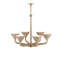 Marbella 6 - Light Abaca Rope/Wrought Iron Chandelier