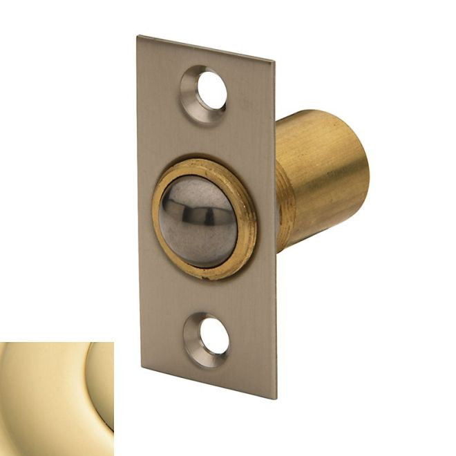 Adjustable Ball Catch for Door, Unlacquered Brass