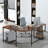 L-Shaped Metal Base Computer Desk-965506805-965506815