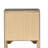 Grey 3-drawer Nightstand
