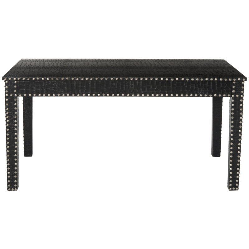 Nara Coffee Table, Black Crocodile