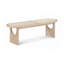 Banc en bois massif naturel Canovia-69316357