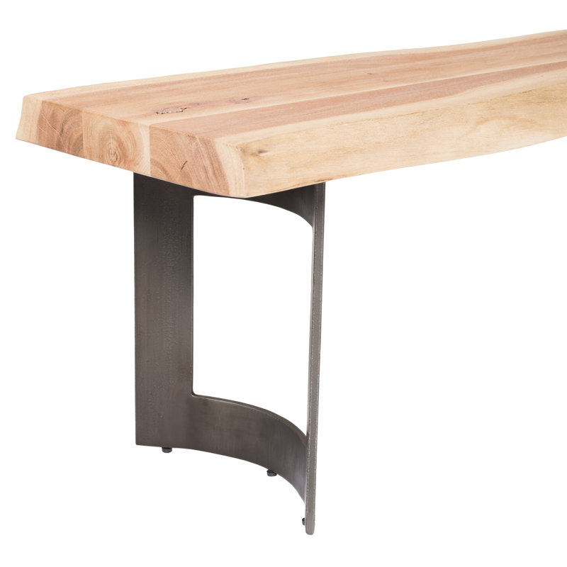 Kenmore Solid Wood Bench, 18" H x 92" W x 15" D, Brown
