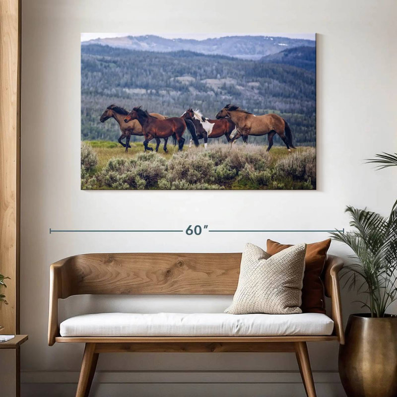 Brampt Mountain Horses, H 32 po x l 48 po