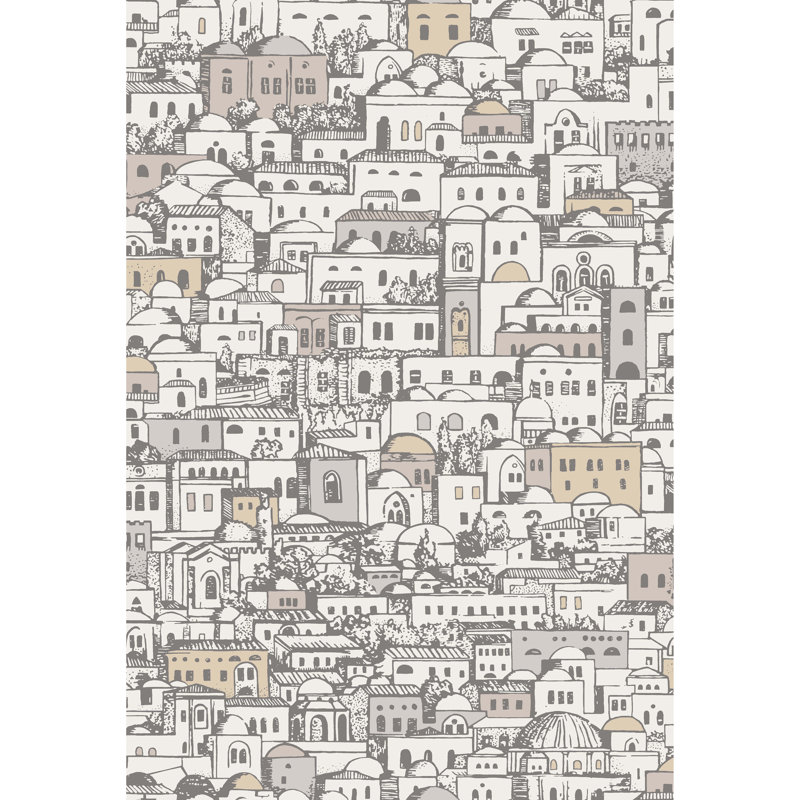 Shimmer Wallpaper Roll, White/Gilver