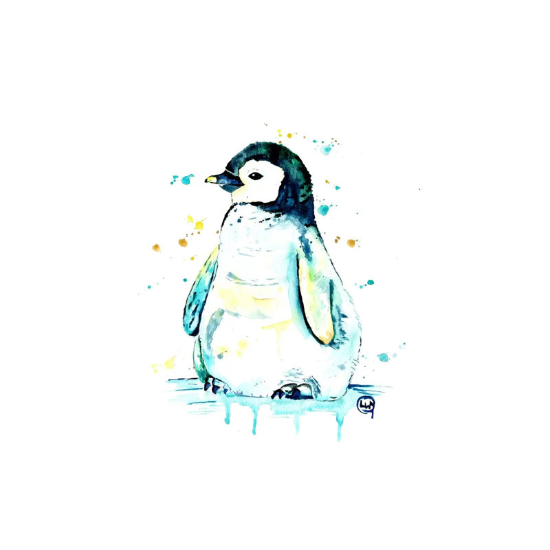 Waddle by Lisa Whitehouse - Wrapped Canvas Gallery-Wrapped Canvas Giclée, 20.32 cm H x 30.48 cm W