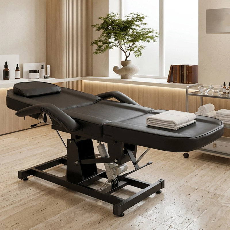 Electric Pu Massage Table, Heavy Duty Salon Bed, Remote Control Adjustable Lash Bed Beauty Spa Facial Salon Tattoo Recliner