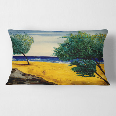 Housse et insert de coussin rectangulaire Beach by the Coastline