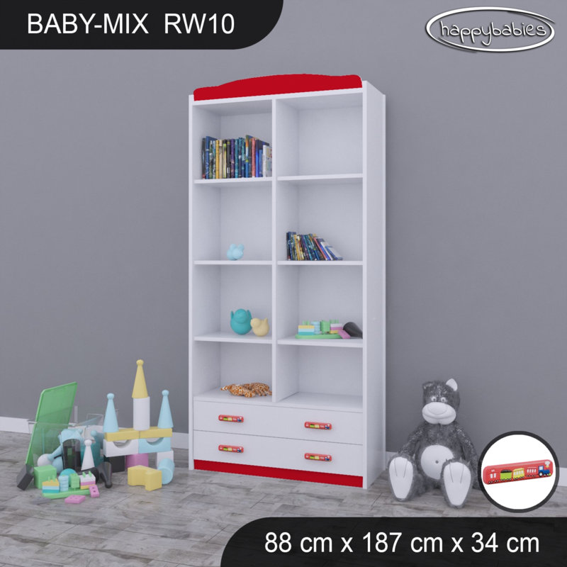 Baby Mix 187cm H X 88cm W Kids Cube, Red