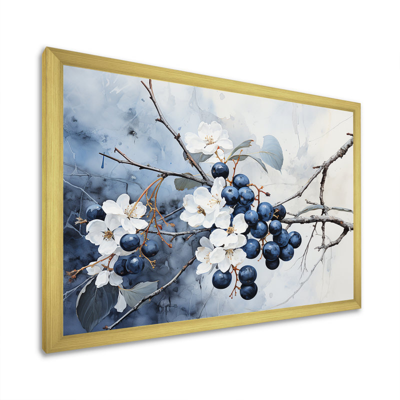 Impression sur toile Minimalisme Vineyard Dreamscape III, Cadre doré simple, H 30 po x l 40 po x P 1,5 po
