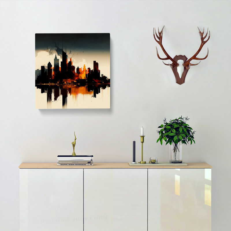 Skyline - Wrapped Canvas, 35cm H x 35cm W x 3cm D