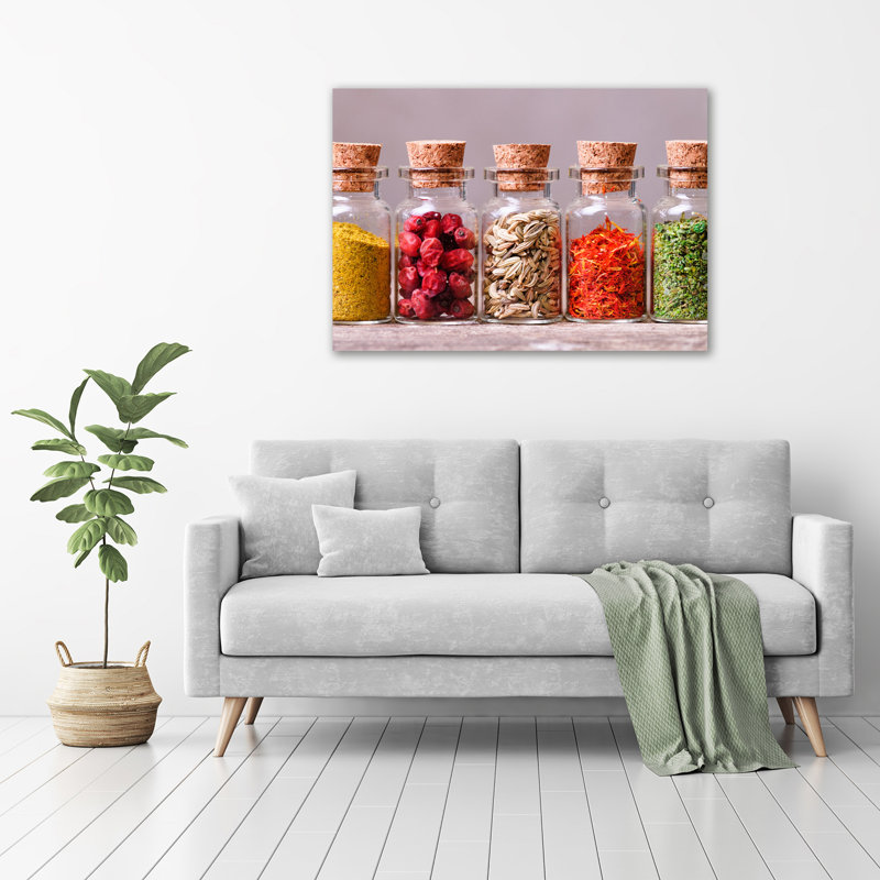 Colorful Spices - Unframed Art Prints on Glass