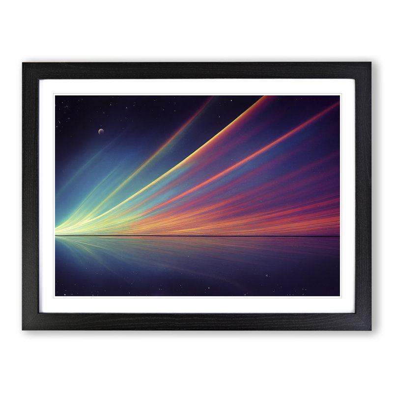 Beneath The Universe - Single Picture Frame Print, 46cm H x 64cm W x 2cm D, Black Framed