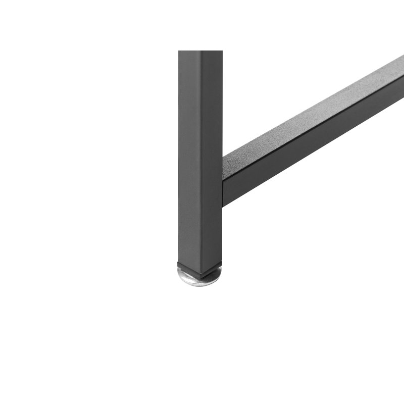 Metal Base Writing Desk, Black, Black