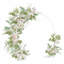 220cm W x 45cm D Steel Arbour in White