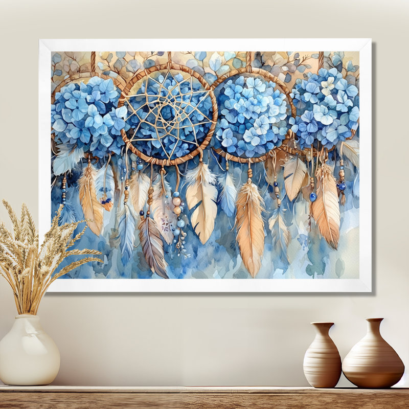 Longoria - Floral Wall Art, Single Picture Framed Print, 30" H x 40" W, White