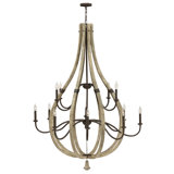 Oceane 12 - Light Candle Style Empire Chandelier