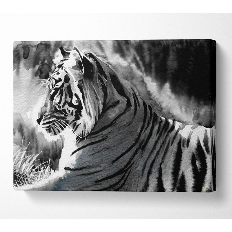 Tiger Resting - Wrapped Canvas Print, 66cm H x 106.6cm W x 10cm D