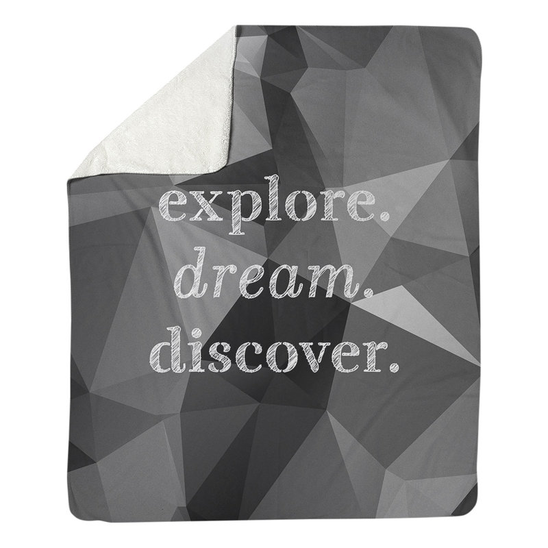 Couverture polaire discover de rêve discover, l 50 po x L 60 po, Léger, Onyx