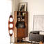Armoire de coin en bois de noyer massif
