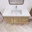 Ensemble de meuble-lavabo mural simple 42 po Doddridge-218792588