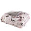 Édredon double / grand - imprimé floral avec envers en microfibre et lavable à la machine 3 pièces en mauve, coton imprimé bleu / rembourrage 100% style