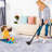 Area Rug, Washable Rug, Low-Pile, Non-Slip, Non-Shedding, Foldable, Kid & Pet Friendly - Area Rugs For Living Room, Bedroom, Kitchen (Blue/Cream)-1134184970
