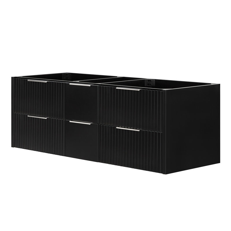 Armoire murale à double cuve noire Lucia, Noir
