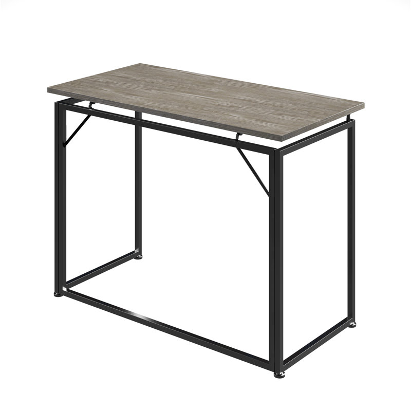Versatile Space-Saving Folding Desk for Compact Rooms and Efficient Use, Grey