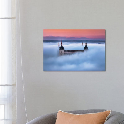 Toledo City Foggy Sunset by Jesús M. García - Wrapped Canvas Print