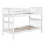 Lit simple / simple avec lit blanc, matériau en pin, garde-corps encastré, esthétique transitionnelle pour une utilisation dans la chambre à coucher en pin, avec chambre à coucher moderne, rangement en dessous