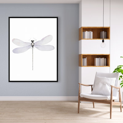 Delicate Dragonfly Print On Canvas