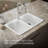 Hartland 33" L x 22" W x 9-5/8" Double Basin Drop-In Kitchen Sink-19195530-4095171