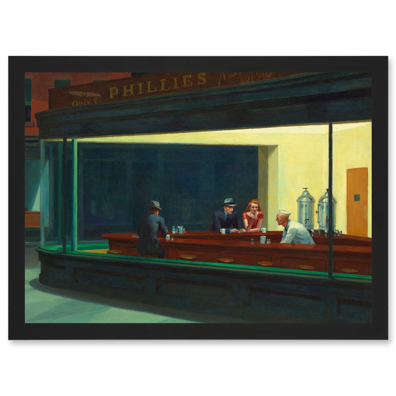 Nighthawks - Single Picture Frame Art Prints